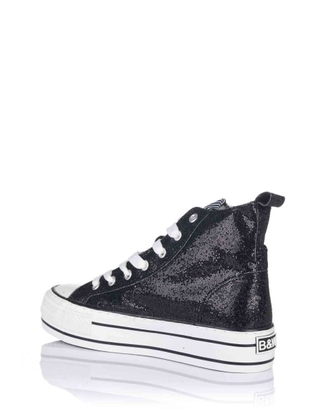 Basket com plataforma - Glitter | Break and Walk | Club del Zapato