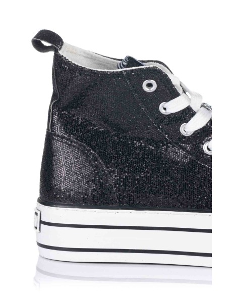 Basket com plataforma - Glitter | Break and Walk | Club del Zapato
