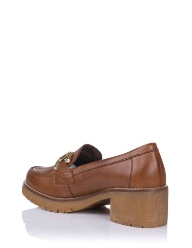 Mocasines com salto - Pele | Pitillos | Club del Zapato