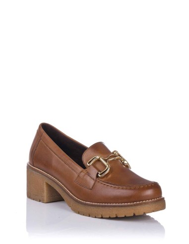 Mocasines com salto - Pele | Pitillos | Club del Zapato