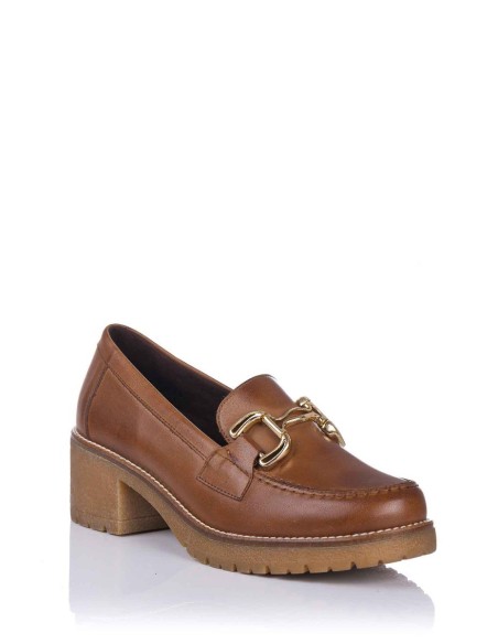Mocasines com salto - Pele | Pitillos | Club del Zapato