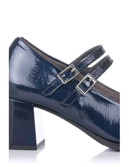 Mary Janes com salto - Couro envernizado | Pitillos | Club del Zapato