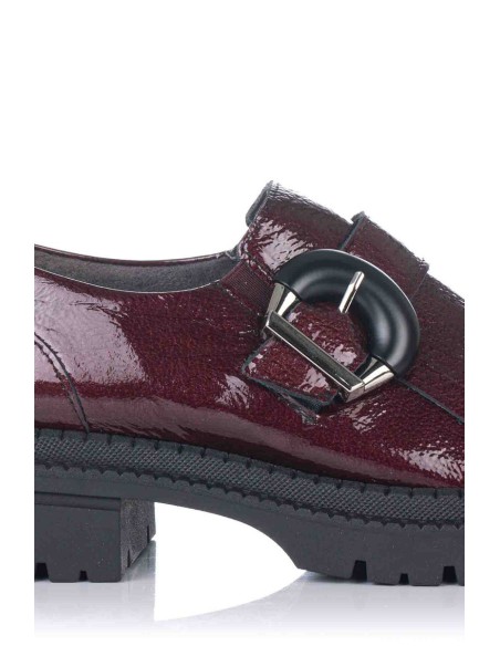 Sapato Blucher com fivela - Verniz | Pitillos | Club del Zapato