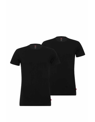 T-shirts clássicas de gola redonda do pacote 2