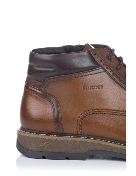 Bota em pele com atacadores | Fluchos | Club del Zapato