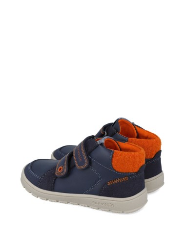 Bota em pele com velcro - Barefoot | Garvalín | Club del Zapato