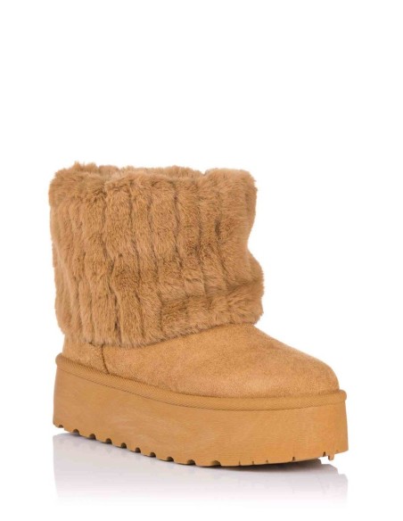 Bota australiana con plataforma - Vegana | Isteria | Club del Zapato