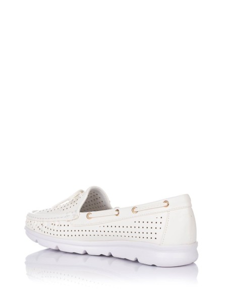 Mocassin Perfurado - Cor Dourada | Annalisa | Club del Zapato