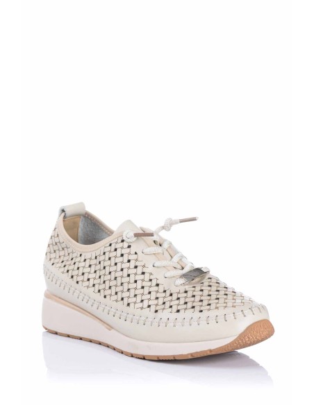 Sneaker com palmilha de memória - Pele | Treintas | Club del Zapato