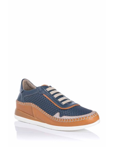 Sapato sport com cunha - Pele | 48 hours | Club del Zapato