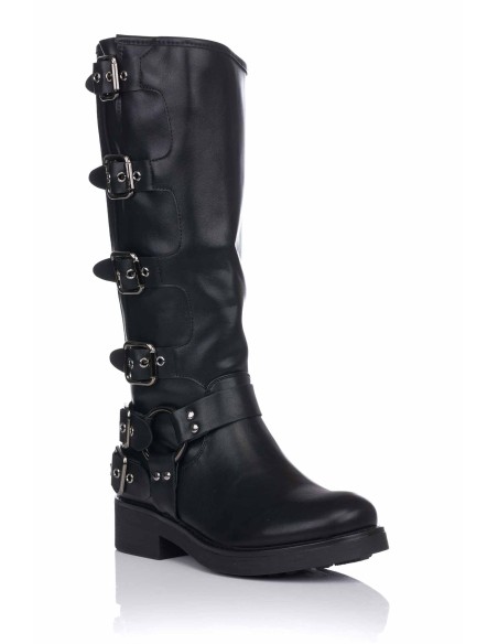 Bota motera con hebillas | Lady Glory | Club del Zapato