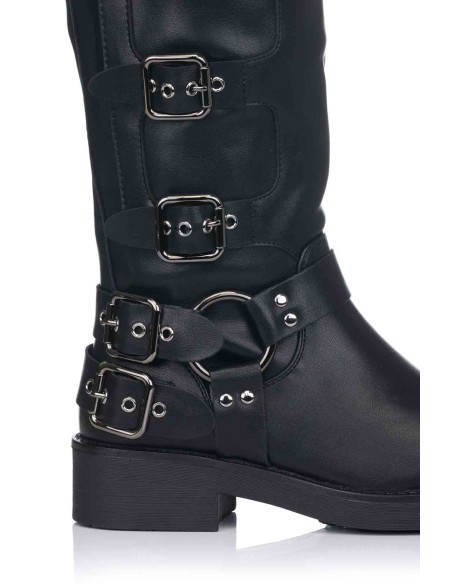 Bota motera con hebillas | Lady Glory | Club del Zapato