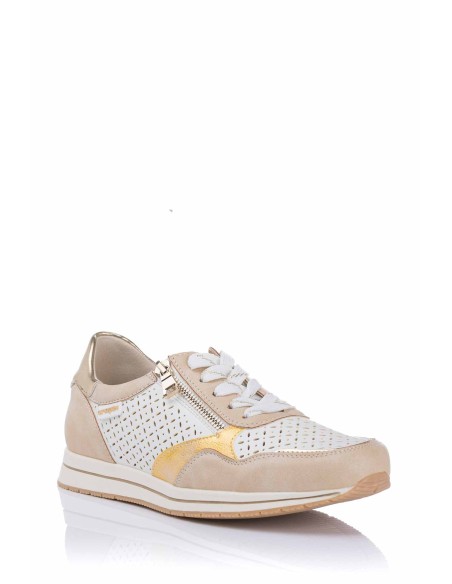 Sneaker com cremallera - Palmilha de memória | Amarpies | Club del Zapato