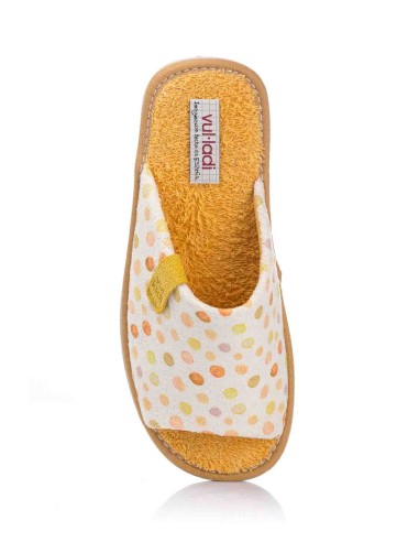 Chinelo de casa às bolinhas - Especial parquete | Vul-ladi | Club del Zapato