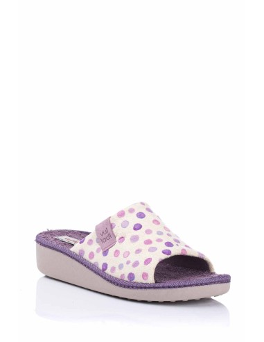 Chinelo de casa descalço - Bolinhas | Vul-ladi | Club del Zapato
