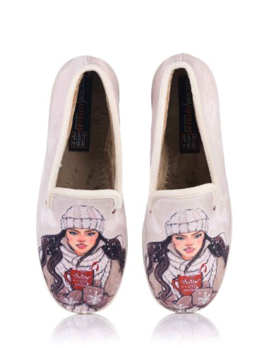 Zapatilla de casa - Niña con gorro | Doctor Cutillas | Club del Zapato
