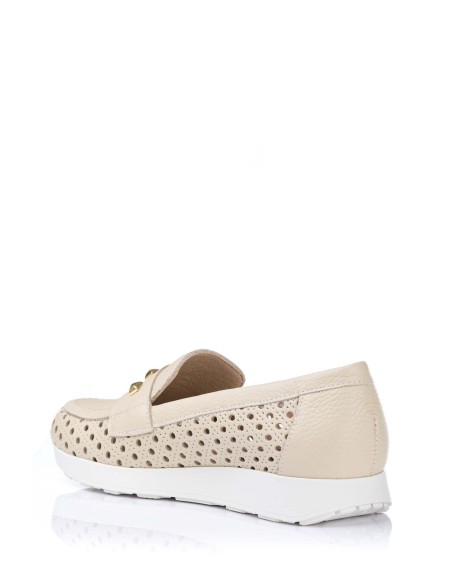 Mocassins com Perfurações - Couro | Pitillos | Club del Zapato