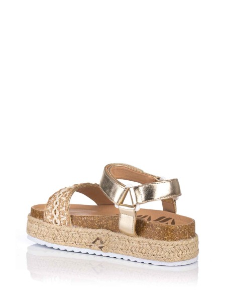 Sandália de Plataforma - Velcro | Club del Zapato