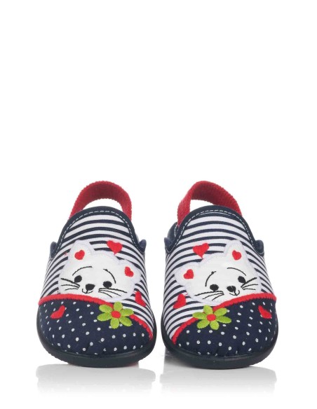 Chinelo de casa com gatinho | Vul-ladi | Club del Zapato