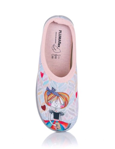 Chinelo de casa - Menina e cão | Plumaflex | Club del Zapato