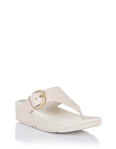 Sandália com cunha Lulu - Pele | FitFlop | Club del Zapato