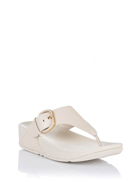 Sandália com cunha Lulu - Pele | FitFlop | Club del Zapato