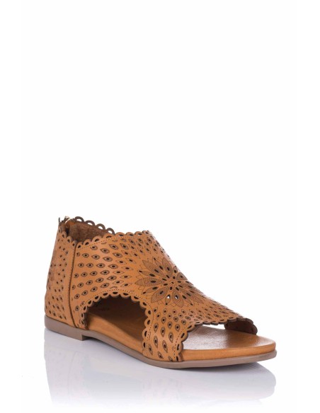 Sandália rasa - Pele | Top 3 Shoes | Club del Zapato