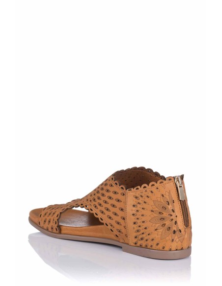Sandália rasa - Pele | Top 3 Shoes | Club del Zapato