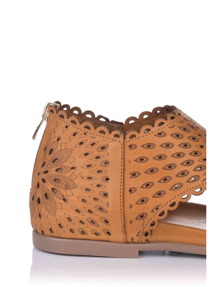Sandália rasa - Pele | Top 3 Shoes | Club del Zapato
