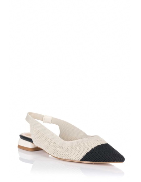 Sandália rasa - Bicolor | D-Angela | Club del Zapato