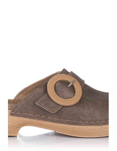 Tamanco com fivela - Pele | Inblu | Club del Zapato