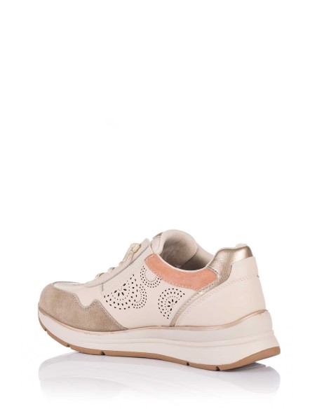 Sneaker com cunha - Pele | Treintas | Club del Zapato