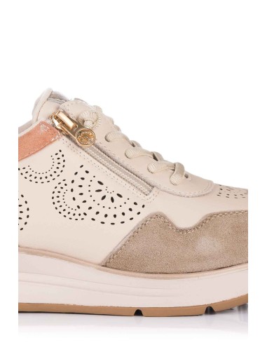 Sneaker com cunha - Pele | Treintas | Club del Zapato